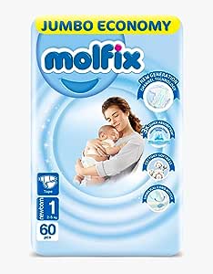 Molfix Baby Diapers - Size 1 - 60 Diapers