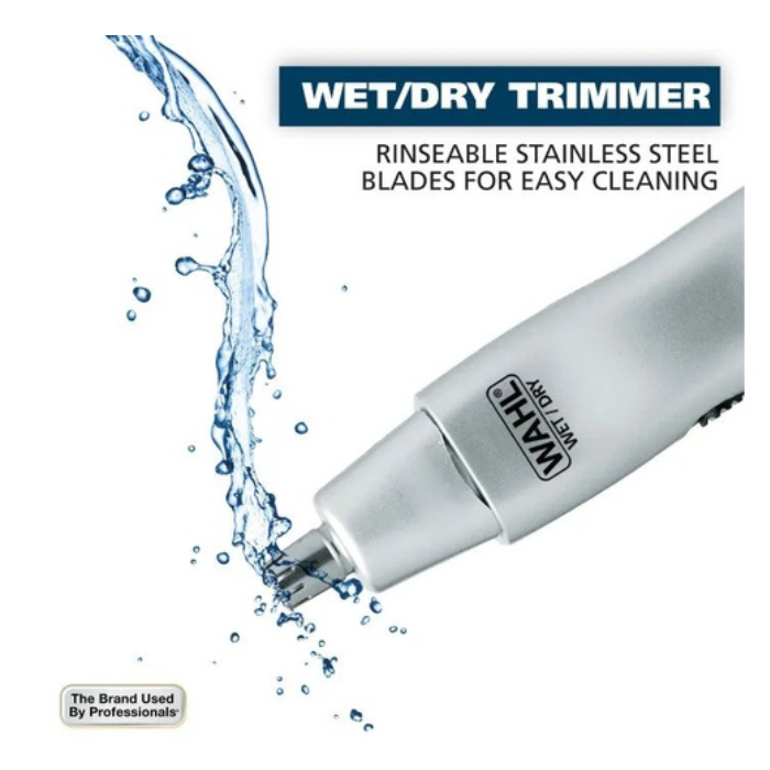 Wahl | ماكينة التشذيب الشخصية 3 في 1 من وال مثالية لتشذيب الأنف والحواجب والوجه، 2416-05545 (ضمان لمدة عامين) بطارية AA.