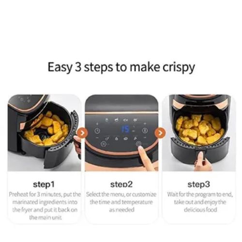 Sokany AirFryer, Digital Screen SK-8011, 3.8L , 1000w | سوكاني قلاية بدون زيت بشاشة ديجيتال
