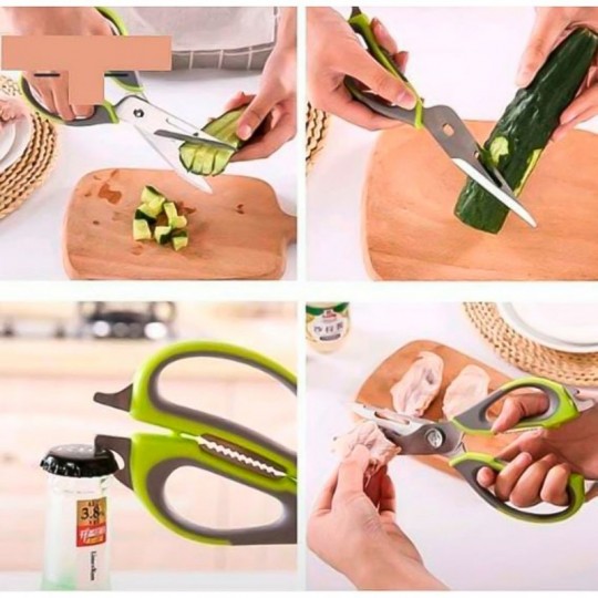 Kitchen Scissors With Multi Functions And Magnetic Cover