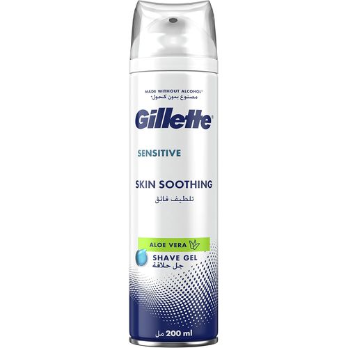 Gillette Sensitive Shaving Gel with Aloe Vera 200ml