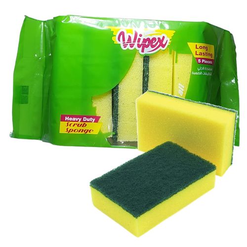Wipex Heavy Duty Cleaning Sponge - 5 Count