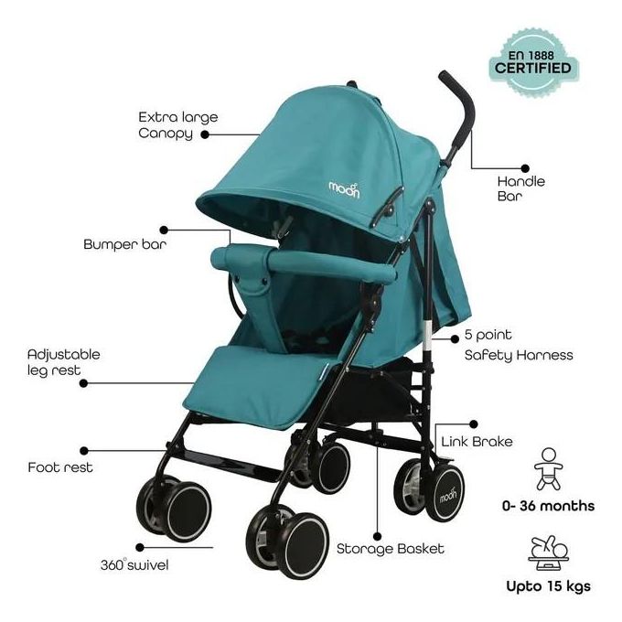 عربة السفر خفيفة الوزن مون نيو بلس