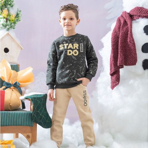 Boys' cotton winter pajamas