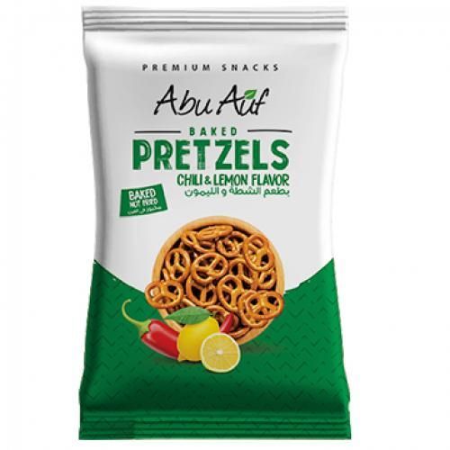 Abu Auf Pretzels | بريتزل أبو عوف - بطعم الشطة والليمون - 55 جم
