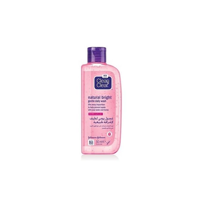 Clean & Clear غسول الوجه ناتشورال برايت - 50 مل