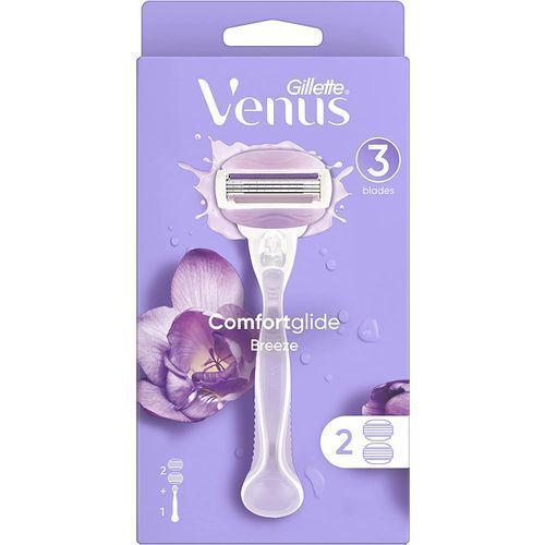 Gillette Venus Breeze Razor Blade Refill for Women - 1 handle and 2 blade refills