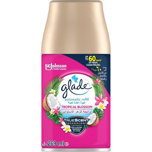 Glade | عبوة إعادة تعبئة أوتوماتيكية برائحة الزهرة الاستوائية من جليد 269 مل