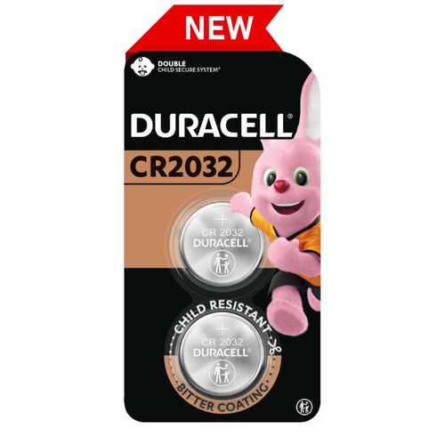 DURACELL CR2032 LITHIUM 3V 2 batteries
