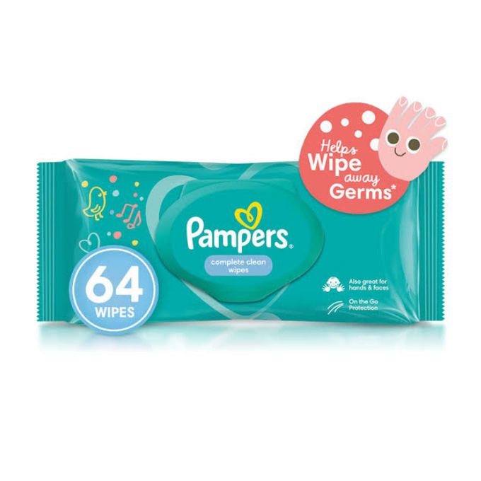 Pampers Complete Clean Baby Wipes - 64 Wipes