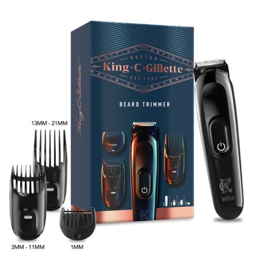 King C. Gillette Beard Trimmer - 3 Combs
