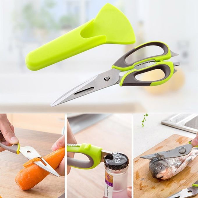 Kitchen Scissors With Multi Functions And Magnetic Cover