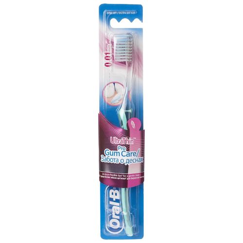 ORAL-B | فرشاة أسنان اورال بي رقيقة جداً ، العناية باللثة الاحترافية ، فائقة النعومة، 0.01 ملم