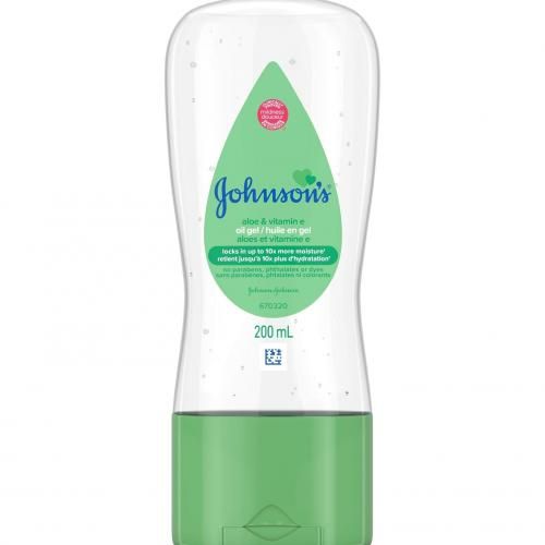 Johnson's | جل زيتي بخلاصة صبار الالوفيرا وفيتامين اي للاطفال من جونسون، 200 مل