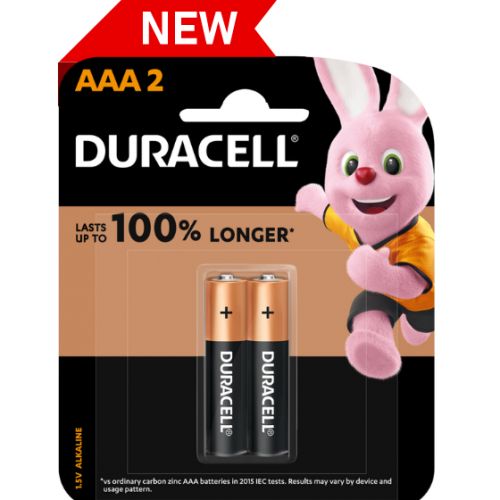 Duracell ALKALINE AAA BATTERIES 1.5v 2 batteries