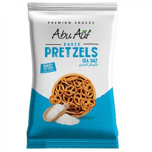 Abu Auf Pretzels | بريتزل أبو عوف - بالملح البحري - 55 جم