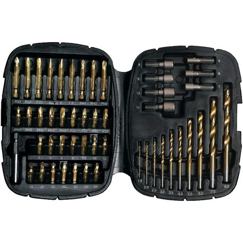 Black Decker A7093 Titanium set 50 pieces for drilling and screwing