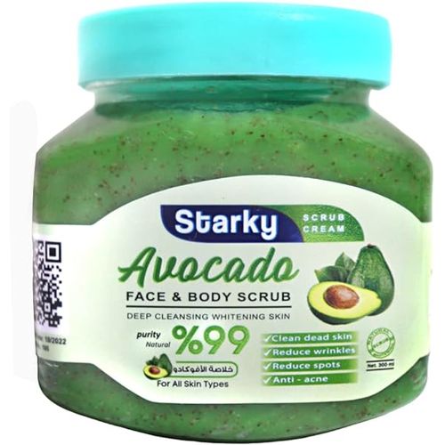 STARKY | Starky Face & Body Scrub Cream - Avocado - For All Skin Types 300ml