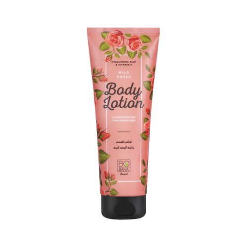 Bobana Body Lotion With Wild Roses - 240 Ml Bobana لوشن بوبانا للجسم برائحة الورود البرية - 240 مل