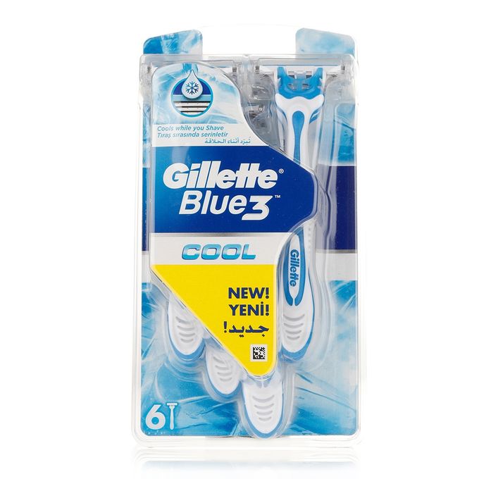 Gillette جيليت بلو 3 كوول ماكينة حلاقة 3 شفرات 6 قطع