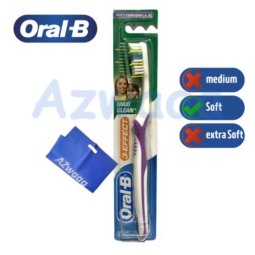 ORAL-B | فرشاة أسنان اورال بي 3 تأثير ، ماكسي كلين سوفت 40