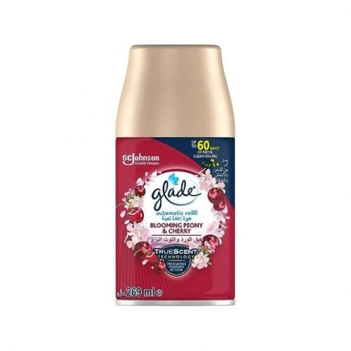 Glade | عبوة إعادة تعبئة أوتوماتيكية بزهرة الفاوانيا والكرز من جليد 269 مل