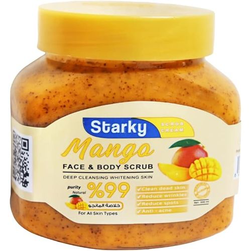 STARKY | كريم مقشر للوجه والجسم ستاركي - مانجو - لجميع انواع البشرة 300مل
