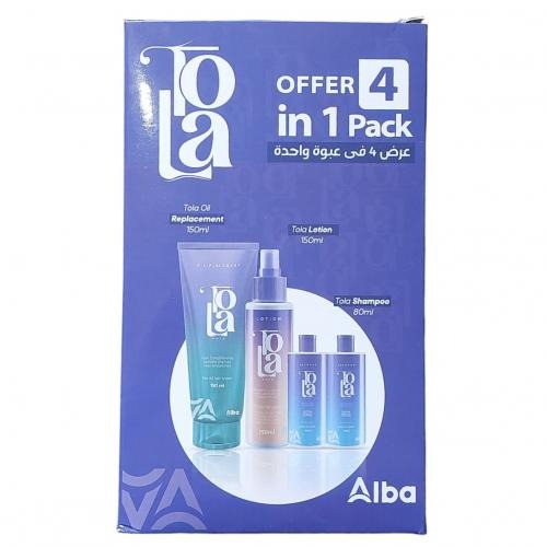 TOLA oil replac 150ml, lotion 150ml, shampoo 80ml*2