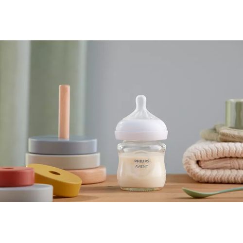 Philips Avent Natural glass baby bottle SCY930/01 - رضّاعة فيليبس أفنت الطبيعية زجاج، 120 مل