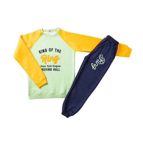 Cotton winter pajamas for boys from 8 to 14 years old