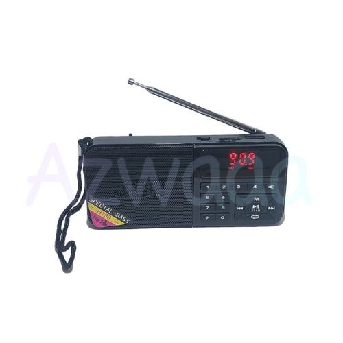 JOC | راديو اف ام رقمي محمول مع بلوتوث، يو اس بي ، مصباح يدوي ال اي دي - سلكي أو لاسلكي