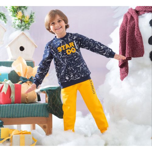 Boys' cotton winter pajamas