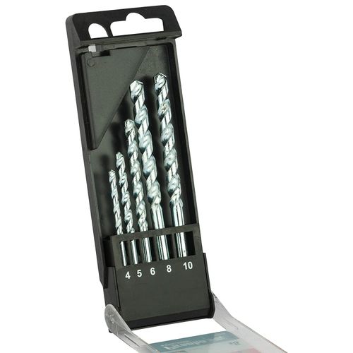BLACK+DECKER X56035-QZ Masonary Drill Machine Bits- 4mm,5mm,6mm,8mm,10mm (Set of 5)