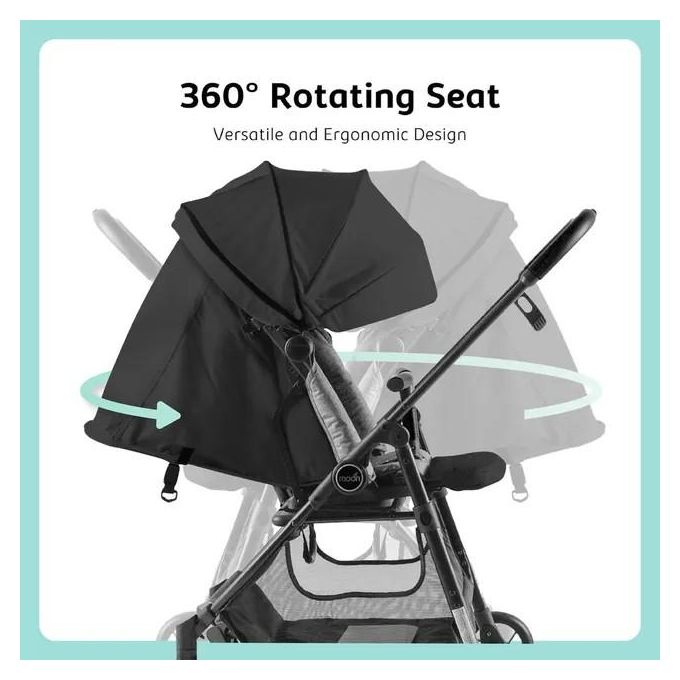 عربة أطفال مون ريفو بكرسي دوار 360 درجة