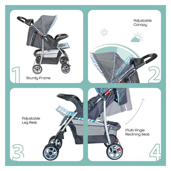 عربة الأطفال القابلة للطي بيد واحدة من مون تريك