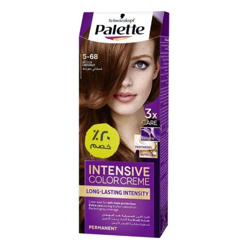 Palette | صبغة كريم باليت المركزة للشعر، 5-68 كستنائي متوسط، 50 مل