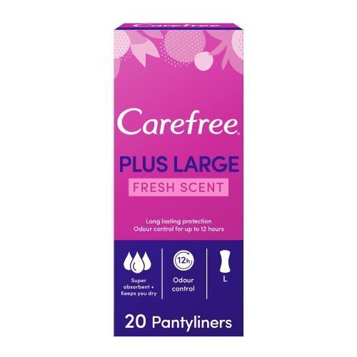 CAREFREE | فوط كيرفري اليومية الكبيرة المعطرة - 20 قطعة
