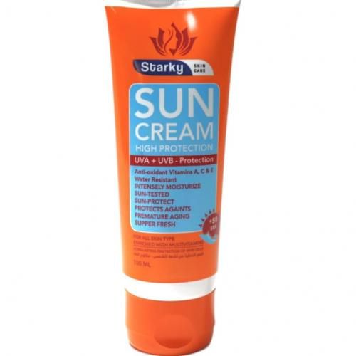 STARKY | Starky Sun Cream SPF + 50 High Protection from UVA and UVB - Protection for All Skin Types - 100ml