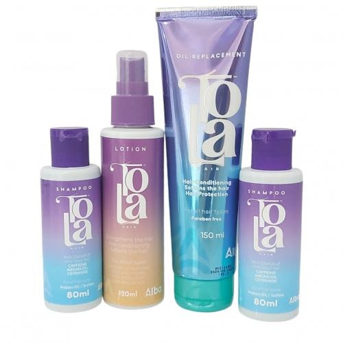 TOLA oil replac 150ml, lotion 150ml, shampoo 80ml*2
