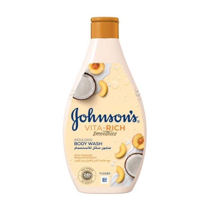 Johnson's | غسول الجسم جونسون فيتا ريتش بالزبادي والخوخ وجوز الهند 250 مل