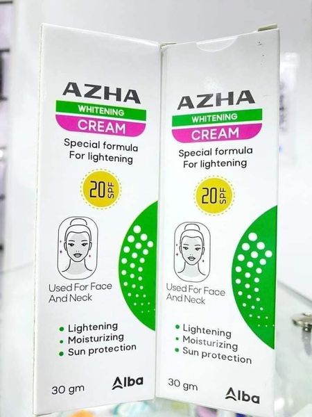 AZHA face whitening cream 75gm*2 ازهى كريم تفتيح 75 جم عرض 1+1