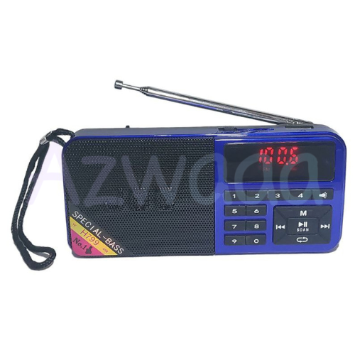 JOC | راديو اف ام رقمي محمول مع بلوتوث، يو اس بي ، مصباح يدوي ال اي دي - سلكي أو لاسلكي