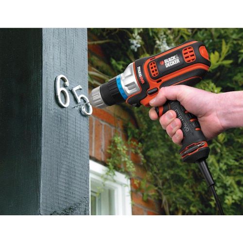 Black+Decker MT350K Multievo Multi-Tool Corded Drill + MTIM3 + MTHD5