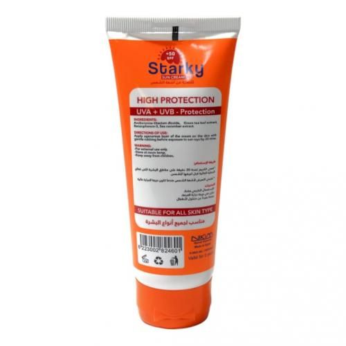 STARKY | Starky Sun Cream SPF + 50 High Protection from UVA and UVB - Protection for All Skin Types - 100ml