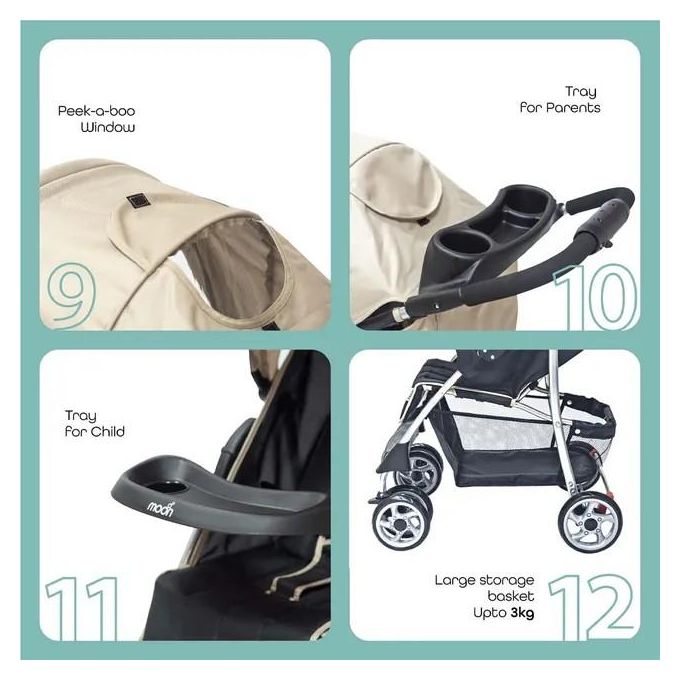 عربة الأطفال القابلة للطي بيد واحدة من مون تريك