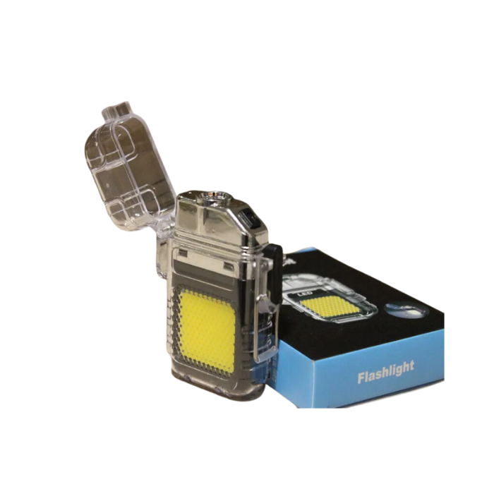 مصباح جيب متعدد الوظائف، ضوء سلسلة المفاتيح القابلة لإعادة الشحن مزود بولاعة