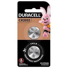 DURACELL CR2032 LITHIUM 3V 2 batteries