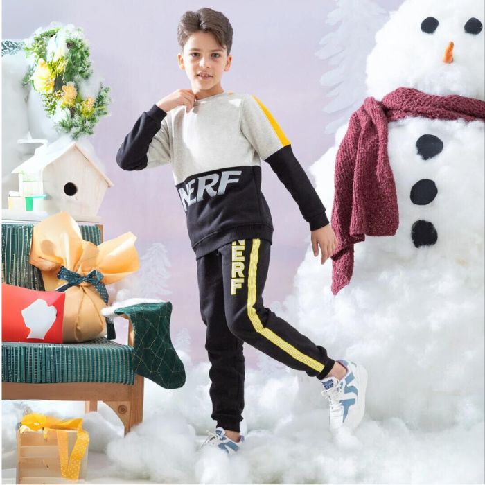 Cotton winter pajamas for boys from 8 to 14 years old