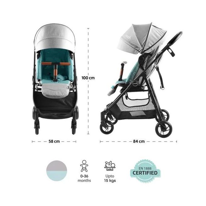 عربة أطفال مون ريفو بكرسي دوار 360 درجة