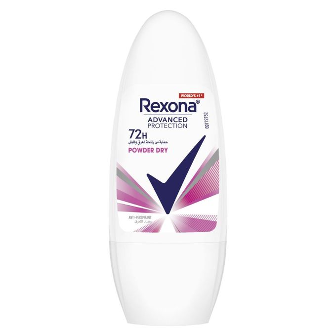 Rexona ريكسونا للنساء مزيل العرق المضاد للتعرق باودر رول اون 50 مل